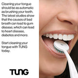 Tung Tongue Brush & Gel Kit | Tongue Cleaner for Adults | Tongue Scraper to Fight Bad Breath and Halitosis | Mouth Odor Eliminator | Fresh Mint | Made in America (Set of 1)