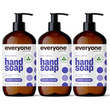 Everyone Liquid Hand Soap, 12.75 Ounce (Pack of 3), Lavender and Coconut, Plant-Based Cleanser with Pure Essential Oils