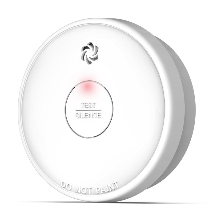 Fire Alarms Smoke Detectors, Smoke Alarm Battery Operated, Fire Alarm with Test Button & Low Battery Signal, Photoelectric Technology Fire Detectors for Bedroom and Home (1 Pack)