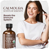 Calmoura Organic Thieves Oil Essential Oil — USDA Certified Therapeutic Grade — (4 oz | 118 ml) — Based on The Tale of Four Thieves — Oil Blend of Clove, Cinnamon, Rosemary Oil, Lemon and Eucalyptus