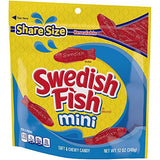 SWEDISH FISH Mini Soft & Chewy Candy, Share Size, 12-12 oz Bags