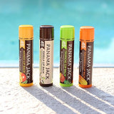 Panama Jack Sunscreen Lip Balm - SPF 45, Flavor Pack, Broad Spectrum UVA-UVB Sunscreen Protection, Prevents & Soothes Dry, Chapped Lips (Dreamsicle/Vanilla/Tropical/Mango)