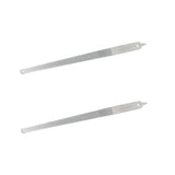 2PC 8 Diamond Dust Nail File - Stainless Steel Nail Dresser - 9 Inch