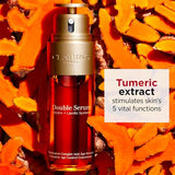 Clarins Double Serum | Anti-Aging | Visibly Firms, Smoothes and Boosts Radiance| 21 Plant Ingredients, Including Turmeric | All Skin Types, Ages and Ethnicities