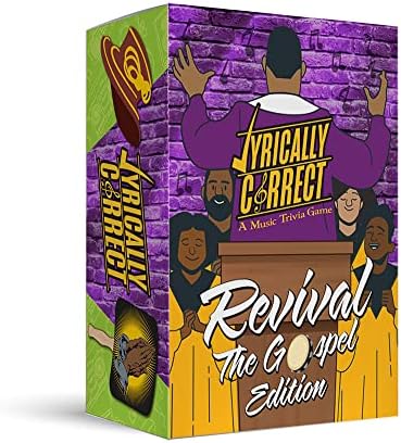 The Revival Gospel Music Trivia Card Game | Celebrate Black History Month, Finish The Lyrics Challenge, Fun Party Game for Adults, Game Nights, Gospel Music Trivia