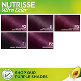 Garnier Hair Color Nutrisse Ultra Color Nourishing Creme, M2 Medium Intense Magenta (Sweet Grenadine) Permanent Hair Dye, 2 Count (Packaging May Vary)