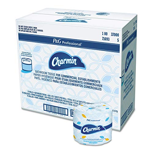 Charmin For Commercial Use Toilet Paper, Individually Wrapped, 2-Ply Standard Roll, 75 Rolls / Case, 450 Sheets / Roll