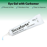 Siccaforte Eye Gel with Carbomer | Smooth, Moisturizing for Fresh Eyes | Soothing and Sore Eyes | Comfortable on Eyes for Day Time Use