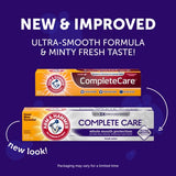 Arm & Hammer Complete Care Toothpaste, Fresh Mint Flavor, Whole Mouth Protection, 6.0oz (4-Pack)