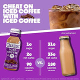 Quest Nutrition Iced Coffee, Mocha Latte, 1g of Sugar, 10g of Protein, 90 calories, 200mg of caffeine, 12 Count