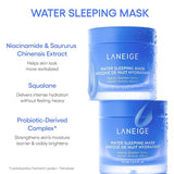 LANEIGE Dream Team Trio: Water Sleeping Mask, Lip Sleeping Mask, Bouncy and Firm Mask, Barrier-Boosting Hydration Travel Sized