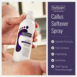 Foot Care Callus Softener Combo - Footlogix Callus Softener Spray & Double Sided Foot File Set For Dry, Rough, Cracked Heel - Feet Exfoliator & Scrubber For Convenient Pedicure At Home