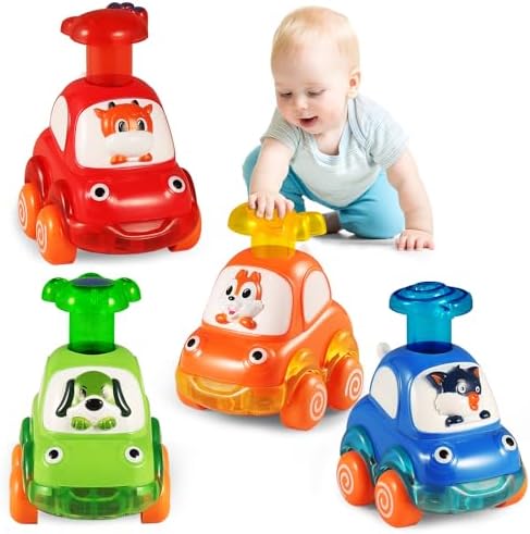 ALASOU Animal Car Baby Toys for 1 2 Year Old Boy|First Birthday Gifts for Toddler Toys Age 1-2|1 2 Year Old Boy Birthday Gift for Infant Toddlers
