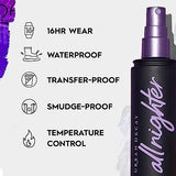 URBAN DECAY All Nighter Long-Lasting Makeup Setting Spray, Travel Size - Award-Winning Makeup Finishing Spray - Lasts Up To 16 Hours - Oil-Free - Non-Drying Formula for All Skin Types - 1.0 fl oz