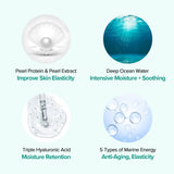 JMsolution Marine Luminous Pearl Deep Moisture 3 Step Skin Care Face Mask - Korean Skincare - boosting Brightening Moisturizing-10 Sheets for Dry Skin