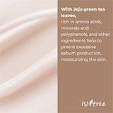 ISNTREE Green Tea Fresh Emulsion 120ml 4.05 fl.oz | Green tea extract from Jeju | Balances Oil & Moisture | Lightweight texture