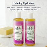 HERITAGE STORE Castor Oil, Cold Pressed, Rich Hydration for Vibrant Hair & Skin, Bold Lashes & Brows, No Hexane (32 Fl Oz)