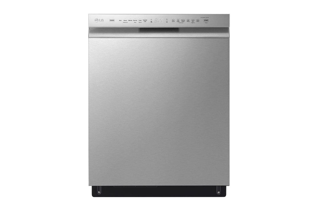 LG 24″ QuadWash™ Front Control Built‑in Dishwasher LDFN4542S – EasyRack™ Plus, 3rd Rack, Fingerprint‑Resistant Stainless Steel