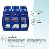 NIVEA Nourishing Care Body Wash with Serum, Pack of 3, 20 Fl Oz