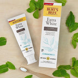 Burt's Bees Extra White Toothpaste, Fluoride Toothpaste, Natural Flavor, Mountain Mint, 4.7 oz, Pack of 3