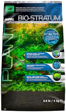 Fluval 12697 Natural Mineral-Rich Volcanic Soil Bio Stratum for Planted Tanks, 8.8 lbs. - Aquarium Substrate for Healthy Plant Development, Growth, and Color
