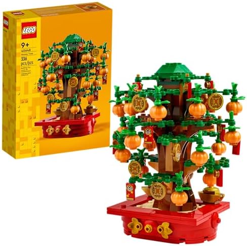 LEGO Money Tree - Lunar New Year Building Toy - Kids Chinese Culture Learning and Educational Toy for Boys and Girls, Ages 9+ - Holiday Decorations for Table - 40648