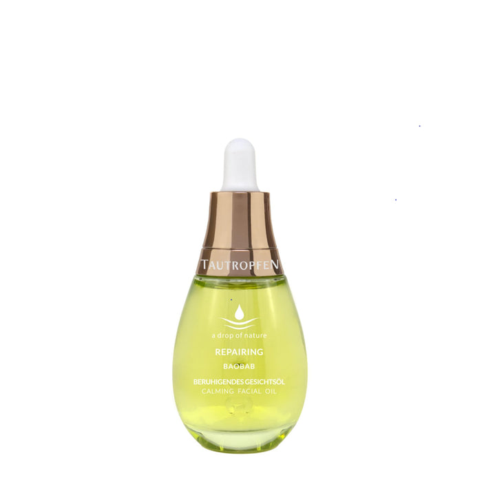 TAUTROPFEN Natural Cosmetics, Repairing Face Oil (5 ml) - Soothing Face Care Oil for All Skin Types - with Baobab Oil, Currant Oil & Bisabolol - Quick Absorbing