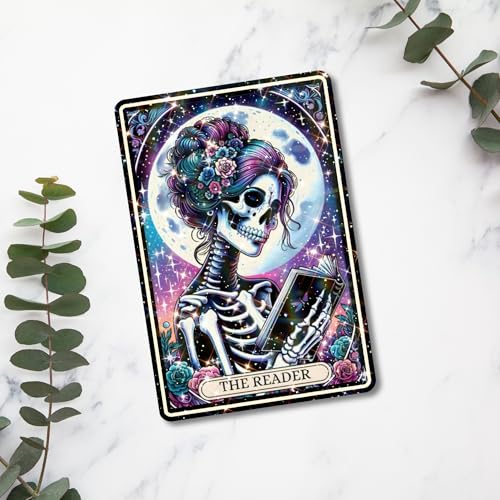 Clear Back Cover Insert for Kindle, The Reader Tarot Card, Bookish Card Insert for E Reader, Kindle Decor, Booktok Sticker Case Insert, Book Gifts for Women (Kindle Paperwhite 10th Generation)