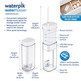 Waterpik Cordless Slide Professional Water Flosser, Portable Collapsible for Travel and Storage, with Travel Bag and 4 Tips, ADA Accepted, Rechargeable and Waterproof, White WF-17CD010-1