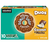 The Original Donut Shop Duos Coconut + Mocha Coffee, Keurig Single Serve K-Cup Pods, Medium Roast Coffee, 60 Count, (6 Packs of 10)