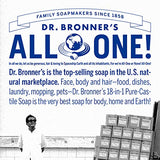 Dr. Bronner's - Pure-Castile Liquid Soap (Tea Tree, 1 Gallon) - Made with Organic Oils, 18-in-1 Uses: Acne-Prone Skin, Dandruff, Laundry, Pets and Dishes, Concentrated, Vegan, Non-GMO