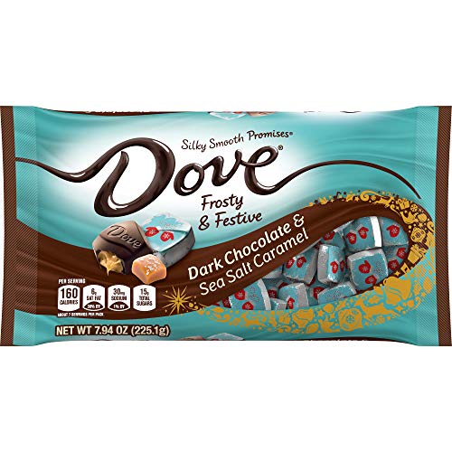 DOVE PROMISES Dark Chocolate Sea Salt Caramel Holiday Candies, 7.94oz Bag