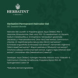 Herbatint Permanent Haircolor Gel, 10C Swedish Blonde, Alcohol Free, Vegan, 100% Grey Coverage - 4.56 oz