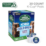 Green Mountain Coffee Roasters Almond Vanilla Iced Cold Brew Coffee, Single Serve Keurig K-Cup Pods, 20-Count Box