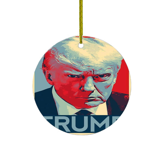 Trump Ceramic Christmas Tree Ornament | Mugshot