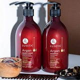 Luseta Argan Oil Sulfate Free Shampoo and Conditioner Set 2 x16.9Fl Oz Thickening for Hair Loss - Best for Damaged,Thin, Dry, Curly Hair - Smoothing & Nourishing