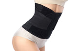 GOEGE Waist Trimmer Belt- Breathable Postpartum Postnatal Recoery Materinty Support Belt Post Pregnancy After Birth,Pregnancy Belly Band Abdominal Binder,Black,Size M