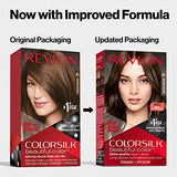 Revlon ColorSilk Beautiful Color Permanent Hair Color, Long-Lasting High-Definition Color, Shine & Silky Softness with 100% Gray Coverage, Ammonia Free, 53 Light Auburn, 3 Pack