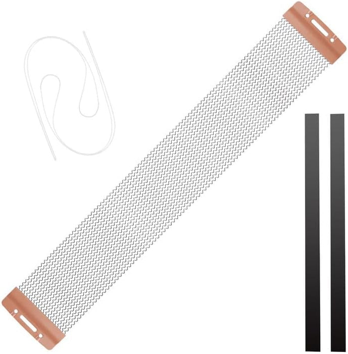 EASTROCK Snare Drum Wires Snare Wire Drum Wire-20 Strand 14 Inch, Snare Drum Accessories with Snare Wire Straps (red copper 20 Strand)