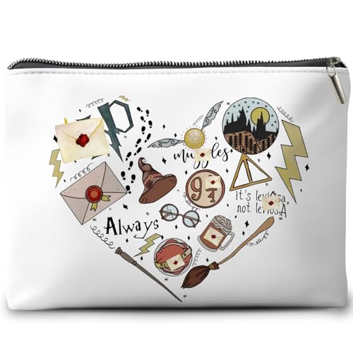 Magic Cosmetic Bag for Women, Always Magic Book Inspired Cosmetic Bag for Women,Wizard Stuff Magic Kits Bag, 9.5 * 7 Inches