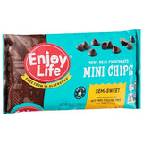 Enjoy Life Baking Chocolate Semi-Sweet Mini Chocolate Chips, Gluten Free, School Safe, Non GMO, Dairy Free, Soy Free, Vegan, Nut Free Chocolate, 12 Bags (10 oz) Bulk Chocolate