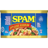 SPAM 25% Less Sodium, 7 oz. can (12-pack)