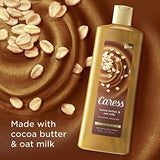 Caress Body Wash for Women, Cocoa Butter & Oat Milk, Shower Gel Moisturizing Body Wash Leaves Skin Feeling Instantly Moisturized, 18.6 oz, 6 Pack