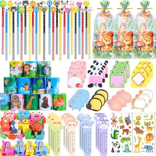 ANPHILE Stationery Party Favors, 24Pack School Stationery with Pencils Erasers Stickers, Classroom Gifts for Students, Birthday Goodie Bag Stuffers Christmas Classroom Gifts