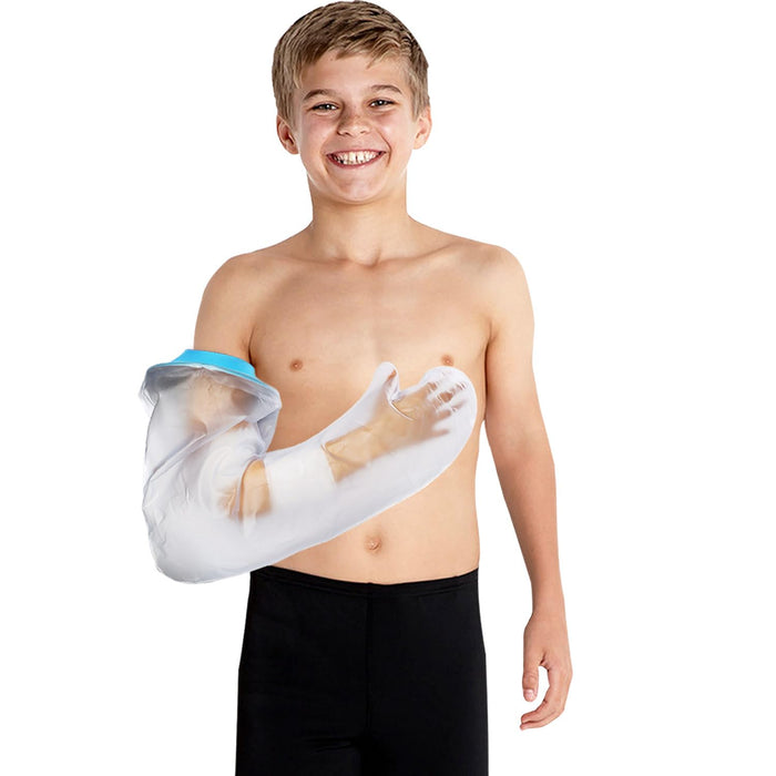 Cast Covers for Shower Arm Kids Waterproof Soft Comfortable Teens Watertight seal to Keep Child Wounds Dry,Bath Bandage Protector Broken Hand Wrist, Finger,Elbow Reusable