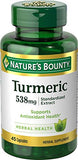 Natures Bounty Turmeric 538 mg Standardized Extract, 45 Count (Pack of 2)