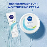 NIVEA Soft, Refreshingly Soft Moisturizing Cream, 3 Pack of 6.8 Oz Jars