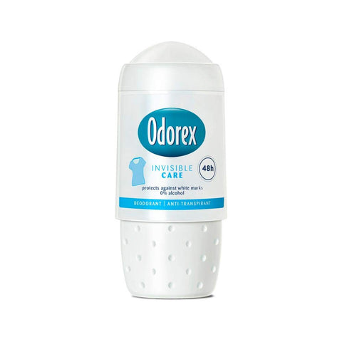 6er Pack - Odorex Women Deo Roll-on - Invisible Care - schützt Sie vor weißen Streifen/48H - 50ml