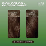 Clairol Natural Instincts Demi-Permanent Hair Dye, 5 Medium Brown Hair Color, Pack of 3