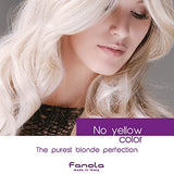 Fanola Purple Anti-Yellow Shampoo for Blonde, Gray, Silver, and Highlighted Hair - Removes Brassiness and Yellow Tones